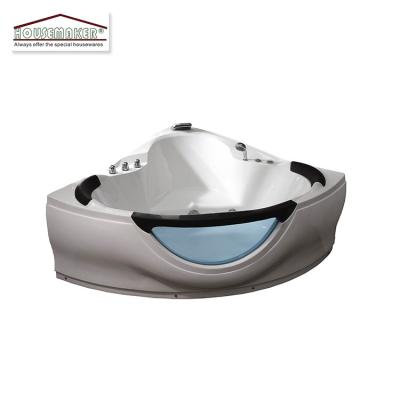 China Eco-friendly Bathtub 2 Person Acrylic Material Corner Massage Whirlpool Indoor Bathtub for sale