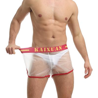 China Customized Anti-static PVC Mens Boxer Hot Sexy Cool Gay Boy Panties Transparent Underwear for sale