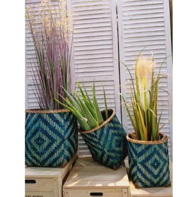 China Small Cane Flower Basket Rattan Storage Plants Flower Pots Viable Rustic Indoor Home Decor Home Decor Basket for sale