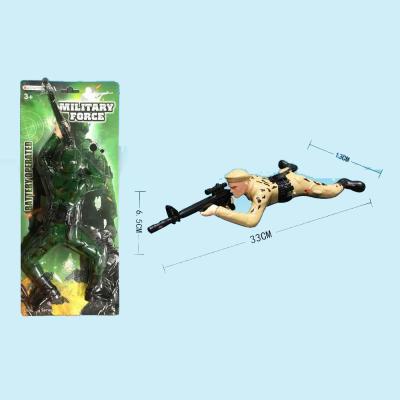 China kids gift favors soldier electronic toy man figure crawling toy with sound and light 33*13*6.5cm for sale