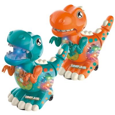 China Electric Universal Tyrannosaurus Rex Walking Animal Cartoon Dinosaur Toy For Children 11*21*21CM for sale