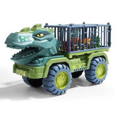 China Free Shipping Toys 41*16.5*20cm High Quality Transporter Car Dinosaur Wheel Engineering Container Dinosaur Truck for sale