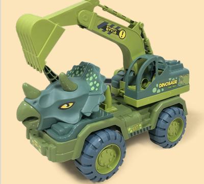 China 2022 New Arrival Children's Dinosaur Engineering Vehicle Toy Dinosaur Animal Plastic Excavator Truck 41*16.5*20 cm for sale