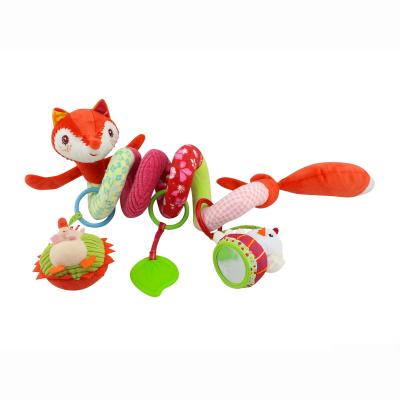 China Hot Sale Baby Crib Decoration Stuffed Plush Fox Crib Hanging Toy For Baby for sale