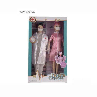 China MODEL TOY 11.5 inch doctor and nurse doll for kids role play educational toy for sale