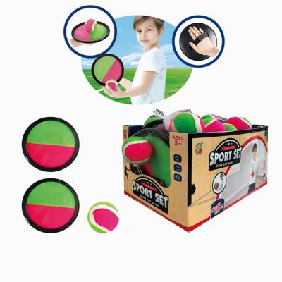 China Outdoor Sport Ball Game Hook Ball Game Self-stick Throwing and Hook Game Set 2 Paddles 2 Balls MY328034 for sale