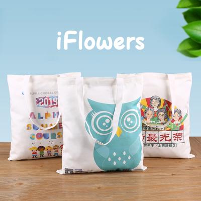 China Creative Cheap Canvas Handled Tote Bags Hot Sale Cheap Design Shopping Bag Cotton Wholesale Custom Made for sale