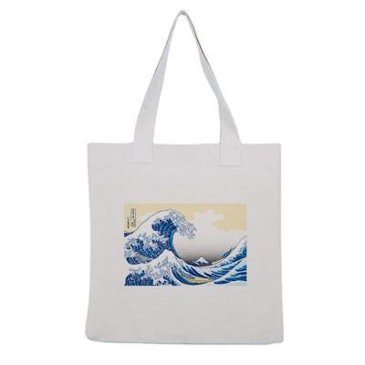 China Tote Custom Logo Canvas Cotton Handbag Wholesale Shopping Bag Vivid Color Digitally Handled Printing Bags for sale