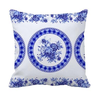 China Hot Sale PORTABLE High Quality Textiles Pillow Custom Digital Printing Flower Throw Home Decorative Pillows Soft Sofa Pillow Cushion for sale