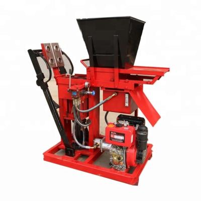 China SR1-25 hotels eco maquinas tijolos automatic compressed brick soil block machine for sale