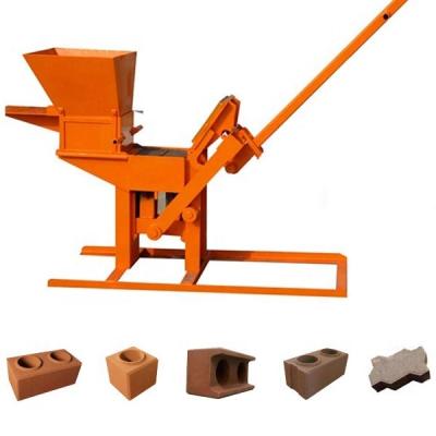 China Small QMR2-40 Manual Clay Interlocking Brick Making Machine Building Material Stores in Kenya Ghana for sale