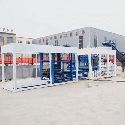 China Building Material Stores Sunrise QTJ10-15 Hollow Cement Block 25000 Capacity Multi Purpose Brick Making Machine for sale