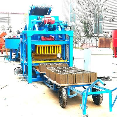 China Building Material Shops QTJ4-25C Automatic Cement Interlock Brick Block Making Machine For Sale for sale