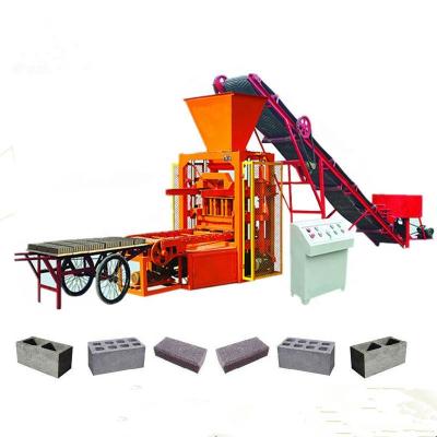 China Building Material Shops Hot Sale QT4-26 Hollow Concrete Block Making Machine In Africa for sale