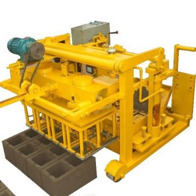 China Building Material Stores QT40-3A Hydraulic Movable Concrete Hollow Block Block Making Machine for sale