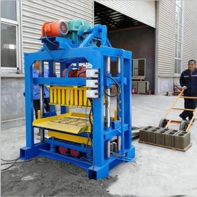 China Building material stores popular QTJ4-40 electric semi automatic brick making machine for sale