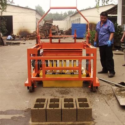 China QCM4-30 Mobile Cement Diesel Engine Building Block Brick Making Machine In Zambia for sale