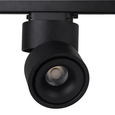 China Nordic spotlight modern high quality color 3000k 12w track mounted black cob led spotlight for restaurant for sale