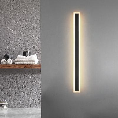 China Modern Wall Lamp Lights Bedside Bedroom Lighting IP44 IP65 Indoor Modern Led Linear Bathroom Wall Light for sale