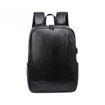 China Water Resistant custom logo high quality luxury premium business backpack bags leather waterproof City new man mens backpack for sale