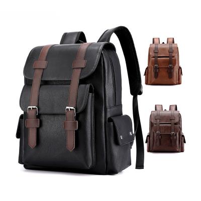 China PORTABLE custom logo high quality luxury premium business  backpack bags leather waterproof school unisex ashion backpack for sale