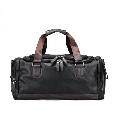 China Crocodile grain Custom high quality new wholesale fashion large laptop men leather travel bag organizer duffle bag traveling bags for men for sale