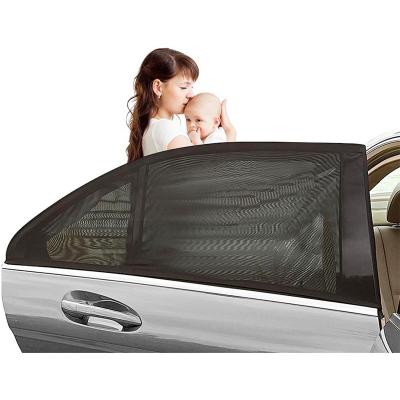 China Durable Backseat Foldable Promotional Windshield Car Mesh Window Curtain Breathable Sunshade for sale