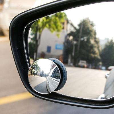 China Auto PartsCar Rear View Mirror 360 Degree Blind Spot Auxiliary Rotatable Reverse Glass Small Round Mirror for sale