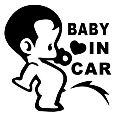 China Durable Professional Made Funny Baby Car Decal Reflective Vinyl 3D Car Stickers Wrap Car Decals Stickers for sale