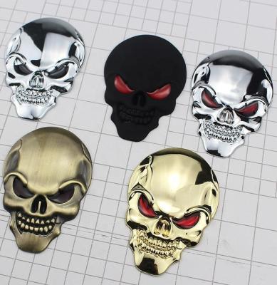 China Beautiful Latest Factory Durable Skull Car Styling Decals Cartoon Vinyl Car Sticker 3D Stickers Warning Sign for sale