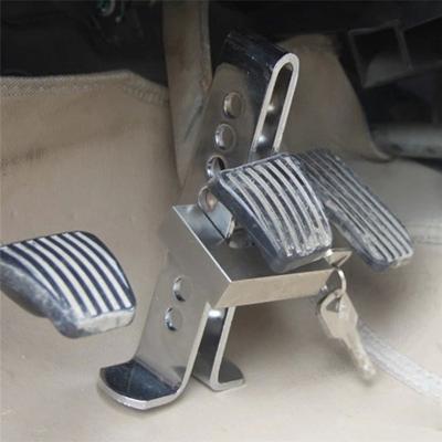 China High Quality Automotive Hidden Lock Anti-theft Device Alloy Steel Car Security Lock Brake Throttle Throttle Clutch Pedal Lock for sale