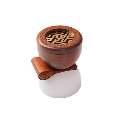 China Middle eastern style Creative design of wooden incense burner Bakhoor incense burner Wooden Arabic incense burner for sale