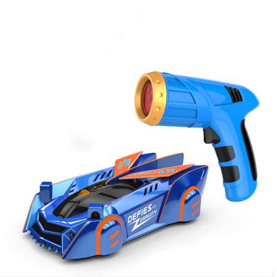 China Radio control Toy Blue Zero Gravity Laser wall rc car laser guided real wall climbing racing car for sale