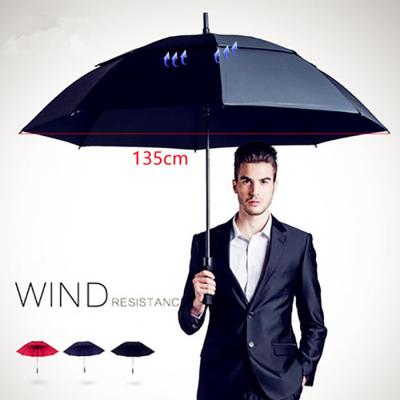 China Custom Logo Windproof Contemporary Large Double Layer Promotional Umbrella Prints Branding Sublimation Golf Umbrella for sale