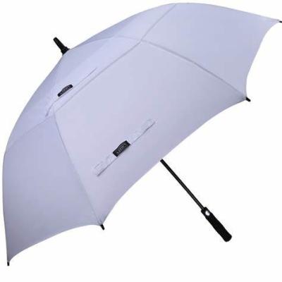 China Contemporary Promotional Golf Umbrella With Oversized Handle 62Inch Large Double Canopy for sale