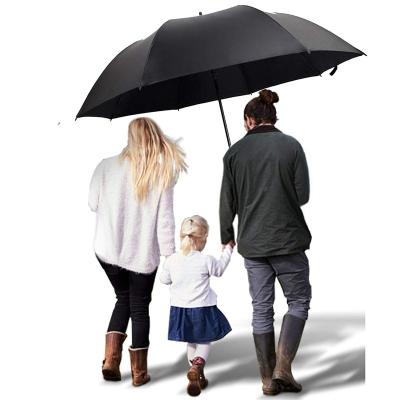 China Contemporary Double Layer Extra Large Golf Heavy Duty Auto Golf Umbrella Large Long Open Double Layer Rainproof Waterproof Umbrellas for sale