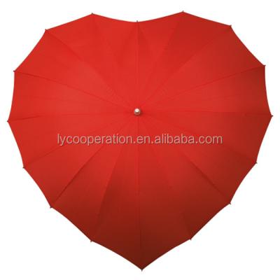 China CLASSIC Automatic Open Straight Golf Umbrella, Heart Umbrella, Wedding Umbrella For Lover for sale