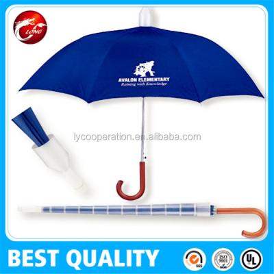 China 190T nylon fabric telescopic plastic case for umbrella, no drip umbrella with plastic cover for sale