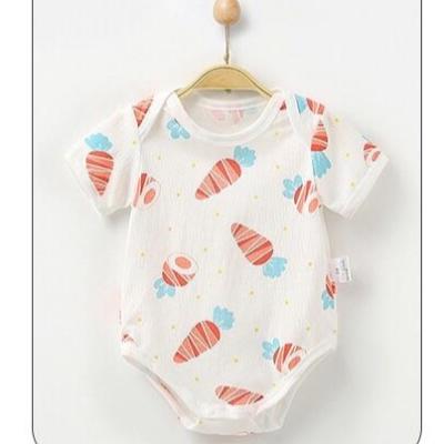 China Basically 100% Cotton Summer Baby Clothes Rompers 100% Newborn Baby Clothes for sale