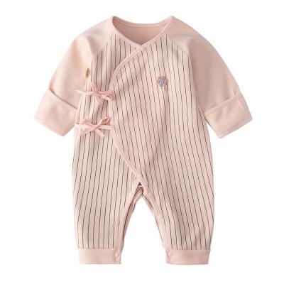 China Colorful 100% Cotton Winter Baby Clothes Autumn Romper Overalls Long Sleeve Unisex Baby Clothes For 6 To 12 Months for sale