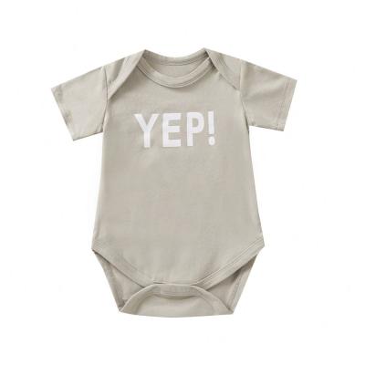 China Factory direct sales standard size 100% cotton baby romper for sale