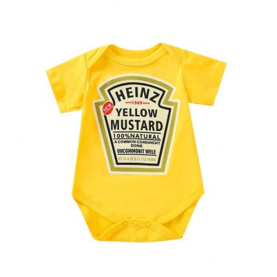 China Colored 100% Cotton Delicate Look Sublimation Baby Romper for sale