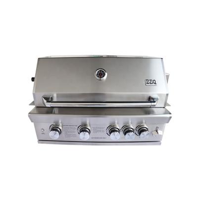 China Best Selling Indoor Cooking Gas Barbecue+grills Built-in Machines 6 Burners Stainless Steel Adjustable Height for sale