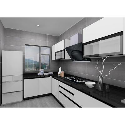 China Modern Custom Design Modern Style Lacquer Kitchen Cabinet Furniture Kitchen High Gloss Manufacturing for sale