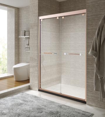 China Modern Frameless Glass Bathroom Sliding Shower Door for sale