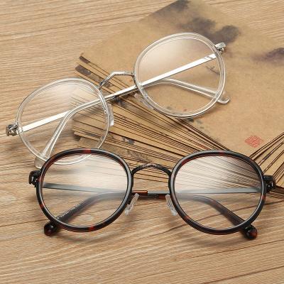 China Fashion Glass New Product Vintage Eyeglasses Retro Glasses Frames Round Optical Frame Eye Glass Eyewear for sale