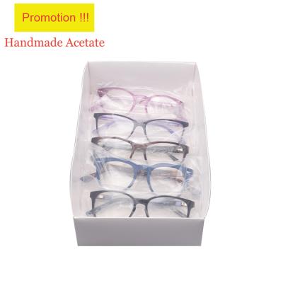 China Fashionable Promotion Cheap Price Mixed Styles Acetate Optical Frame Glass Eyewear Stocking Wholesale for sale