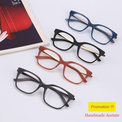 China Fashionable Eyewear 2020 New Rectangle Acetate Glasses Frame Prescription Glasses Optical Frame for sale