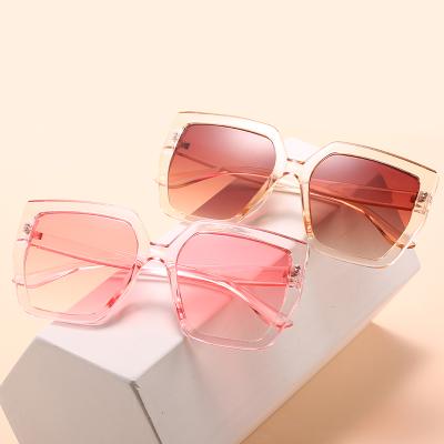 China Square Sun Shades Fashion Sunglasses Men Women Oversize PC Lens UV400 Sunglasses for sale