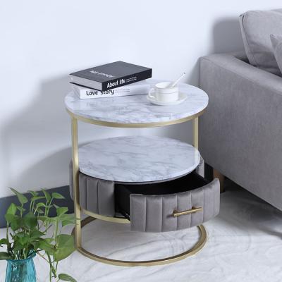 China 2 Drawer Hotel Table Side High End Night Stand Wood End Table With Drawer for sale